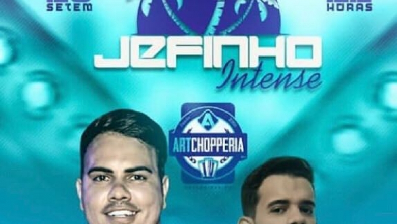 Jefinho Intense e Dj Thaonny apresentam novos shows nesta sexta (28) na Artchopperia em Cajazeiras