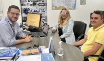 Dra. Paula e Rodrigo Mendes se reúnem com diretor da Cagepa e buscam construção de adutora para Nazarezinho