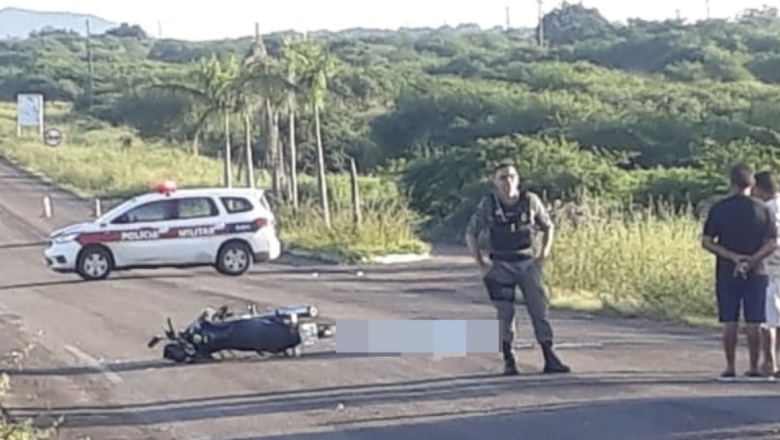 Motociclista de 19 anos morre ao ser arremessado em acidente entre São Bento e Brejo do Cruz