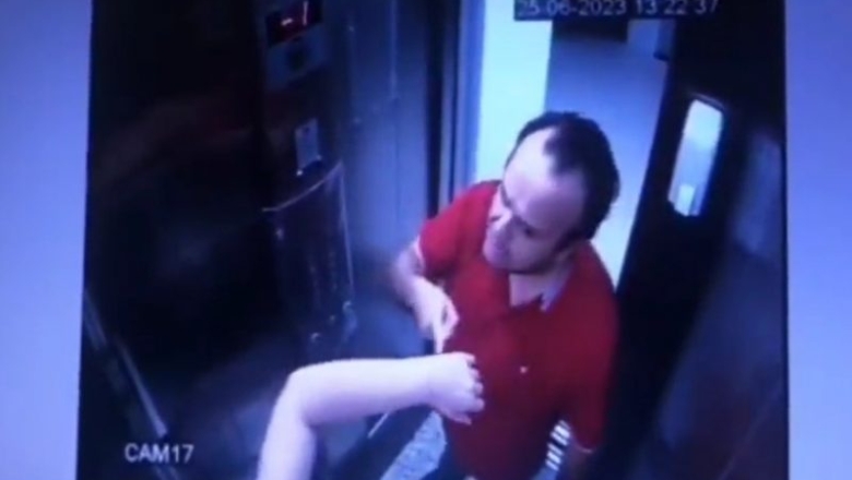 Mulher com criança de colo é agredida por homem em elevador, em Campina Grande