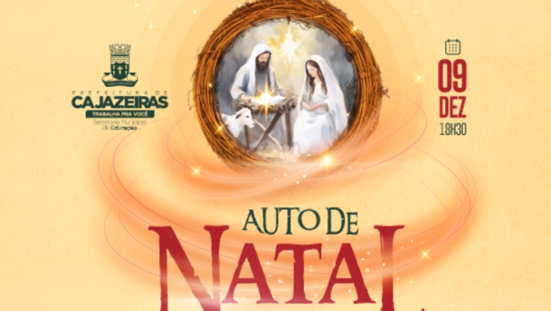 Auto de Natal de Cajazeiras: espetáculo será encenado neste sábado, 09, em frente à Catedral