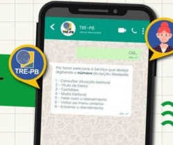 TRE-PB disponibiliza assistente virtual da Justiça Eleitoral no WhatsApp