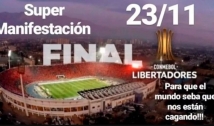 Supermanifestação é convocada para o dia da final entre River e Flamengo no Chile