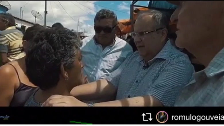 Vídeo gravado no dia 1° de maio deste ano mostra última visita de Rômulo Gouveia no sertão da PB