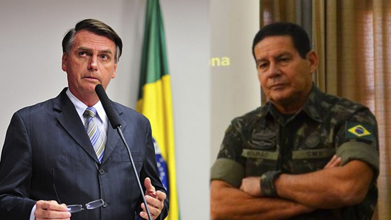 Bolsonaro fica irritado com Mourão e diz que seu vice desconhece a Constituição