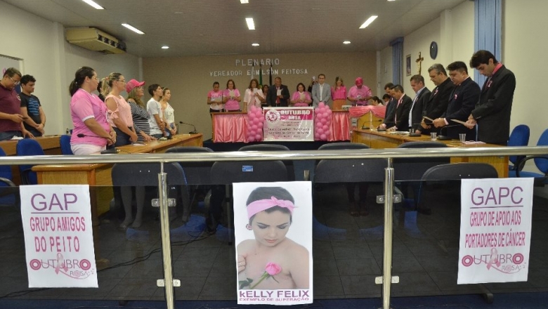 Câmara de vereadores de Cajazeiras realiza sessão especial sobre a prevenção do câncer de mama