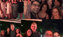 Estela, Maura Sobreira e amigos comemoram aniversário de RC na Granja Santana