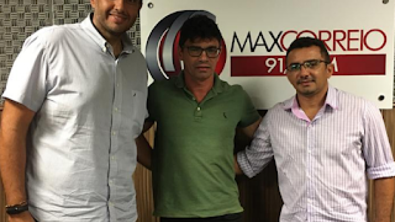 Elmo Lacerda e Alex Gonçalves vão estrear jornalismo na rádio Max Correio FM de Sousa, afiliada do Sistema Correio