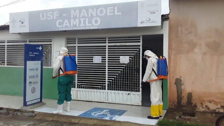São José de Piranhas: prefeito põe Vigilância Sanitária nas ruas para higienização e desinfecção