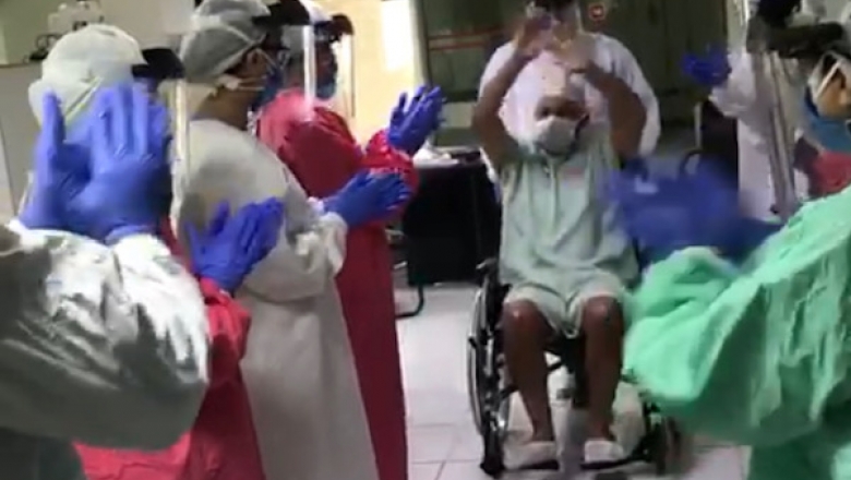 Vídeo: Médico que atende em Sousa e Cajazeiras, tem alta após Covid-19 e é aplaudido em hospital