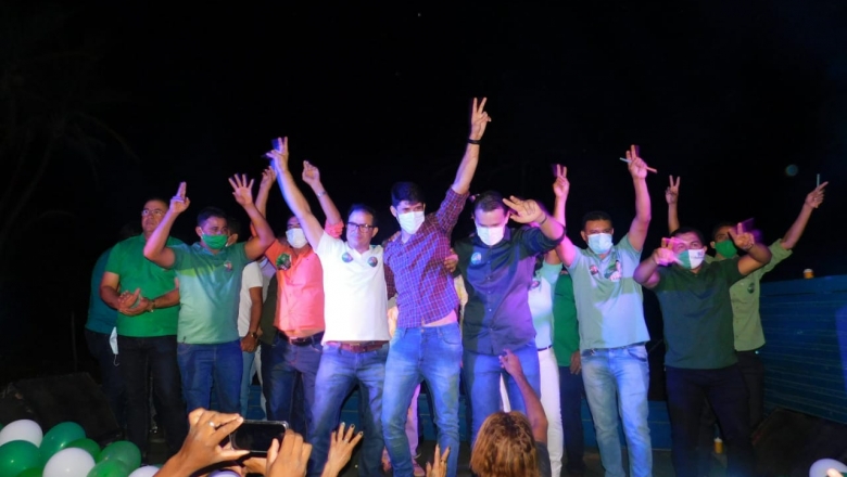 Carreata e comício marcam início de campanha de Aldo Andrade e Matheus Gomes em Bernardino Batista