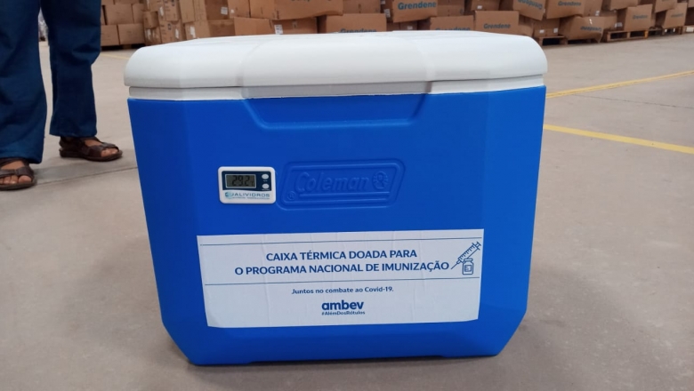 Paraíba recebe doação de caixas térmicas da Ambev 