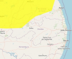 Inmet prorroga alerta de chuvas para 42 cidades do Sertão da Paraíba