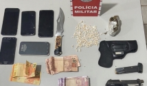 Polícia desarticula ponto de tráfico e prende cinco suspeitos no Sertão