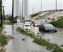 Choveu 189,4 milímetros nas últimas 24 horas, em João Pessoa