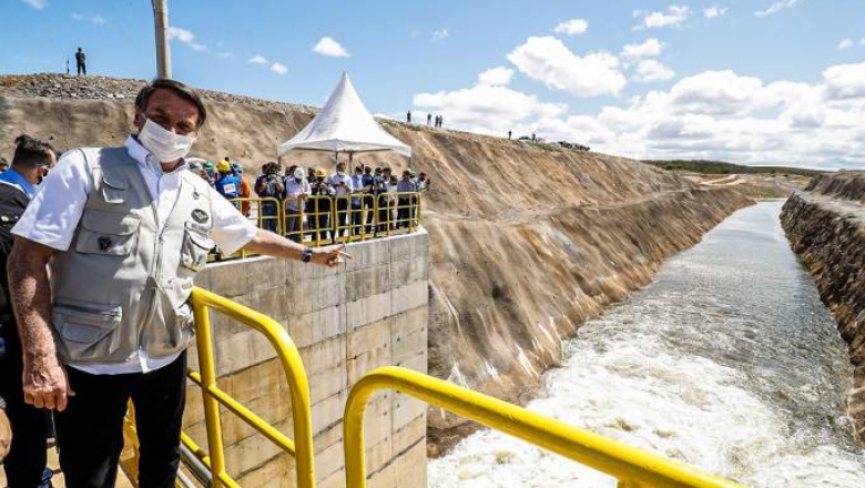 Bolsonaro planeja visitar a PB no dia 21 e acompanhar chegada das águas da transposição na barragem de Morros, em SJP