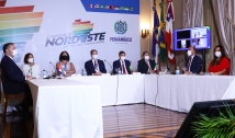 Governador da PB participa da posse de Paulo Câmara como presidente do Consórcio Nordeste