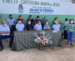 Chico Mendes inaugura novas instalações de escola na zona rural de São José de Piranhas