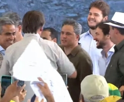 Efraim, Pedro e Nilvan acompanham Bolsonaro em visita à Paraíba