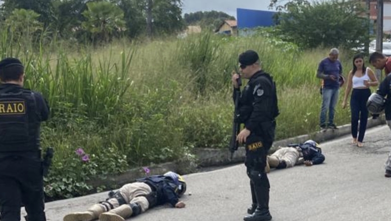 Vídeo mostra o momento em que policiais rodoviários são mortos por homem na BR-116 