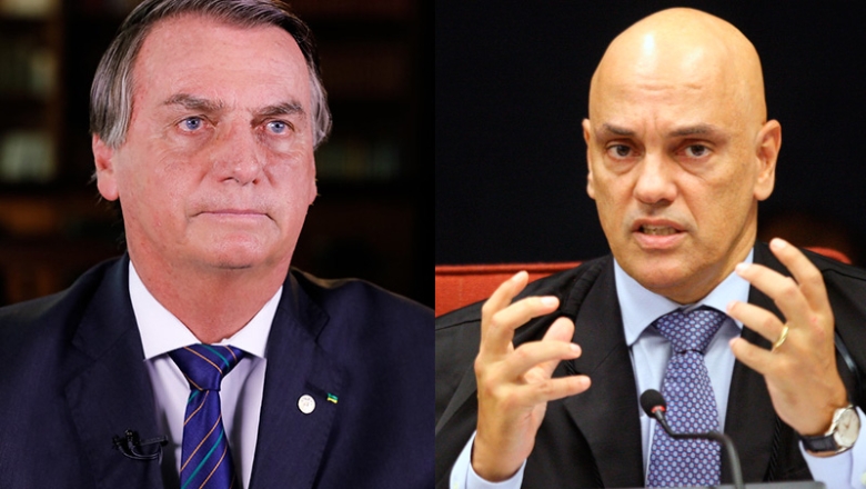 Bolsonaro entra com representação contra Moraes na PGR