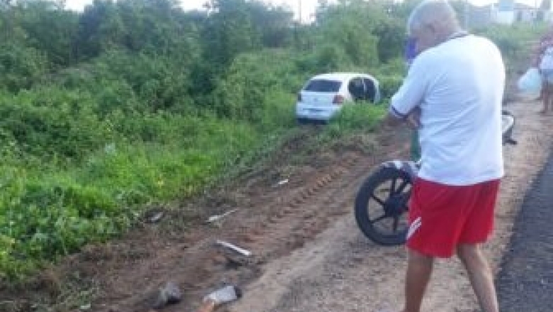 Motociclista tem perna decepada após colisão com carro, no Sertão da PB 