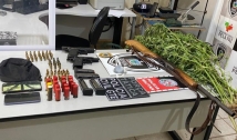 Operação conjunta prende dois traficantes no Sertão da PB; armas e uma plantação de maconha foram encontradas