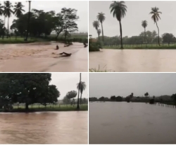 Volumes elevados de chuva atingem várias cidades do Sertão; Conceição chegou a 150 mm e Bonito de Santa Fé registrou 97 mm
