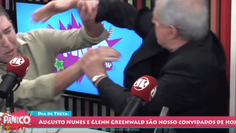 Jornalistas trocam tapas ao vivo em programa de rádio; veja vídeo