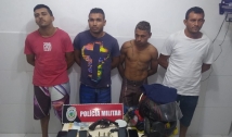 PM prende homens acusados de fazer arrastão em São João do Rio do Peixe 